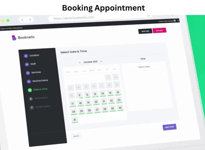 create website with appointment booking