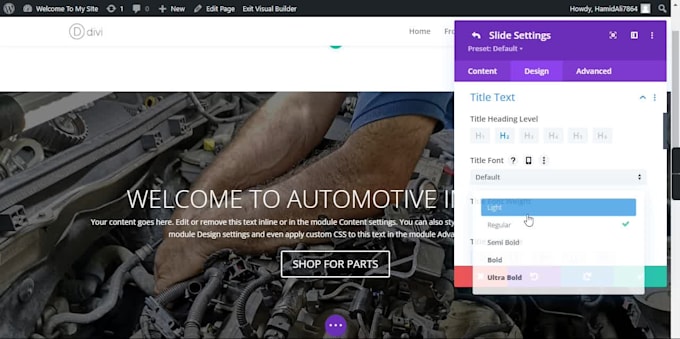 design a responsive divi wordpress website