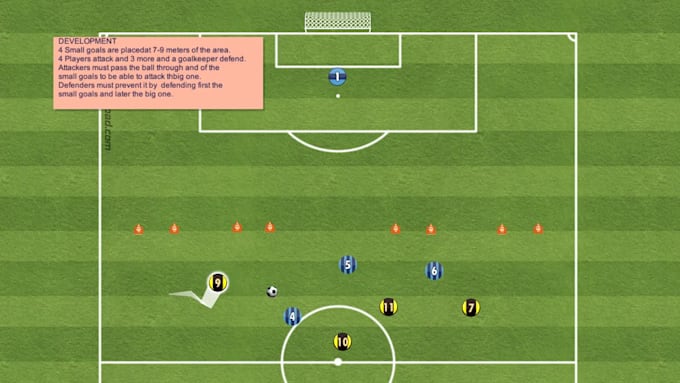 create animated full pre season football workouts, drills
