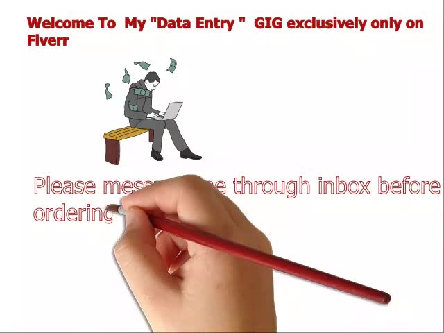 do data entry work