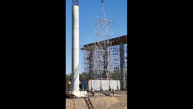 design and calculate the scaffolding system for load and work