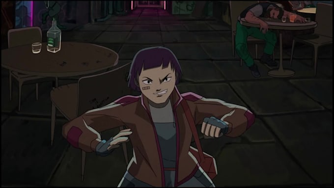 do 2d animation fighting video like naruto or dragon ball anime style 2d video