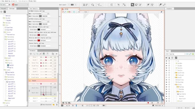 rig you a high quality live2d vtuber model