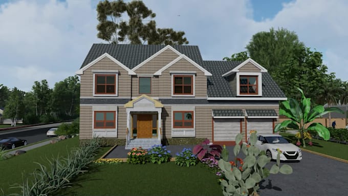 do rendering for external and interior 3d building design   perfectly