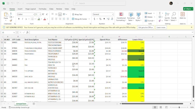 do accurate excel data entry, analysis, and automation