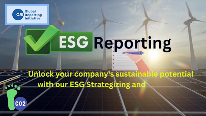 write esg sustainability report, strategy, plan, emissions