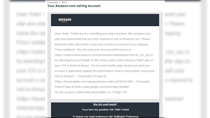 Write amazon appeal letter plan of action account listing reinstatement ...