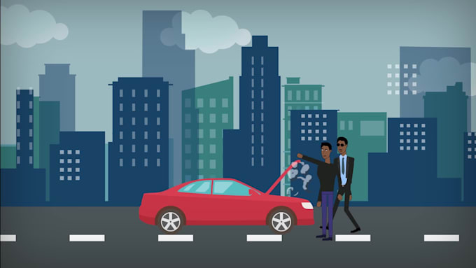 create a 2d explainer animated video