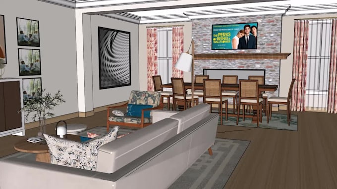 Custom Layout Room Design your room with a custom moodboard and layout plan by Faith ...
