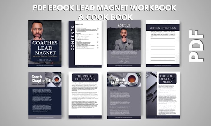 design pdf ebook lead magnet workbook cookbook made in canva