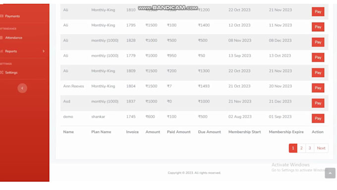 provide a custom gym management software