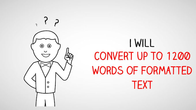 convert texts, psds, jpgs, pdfs etc to HTML codes