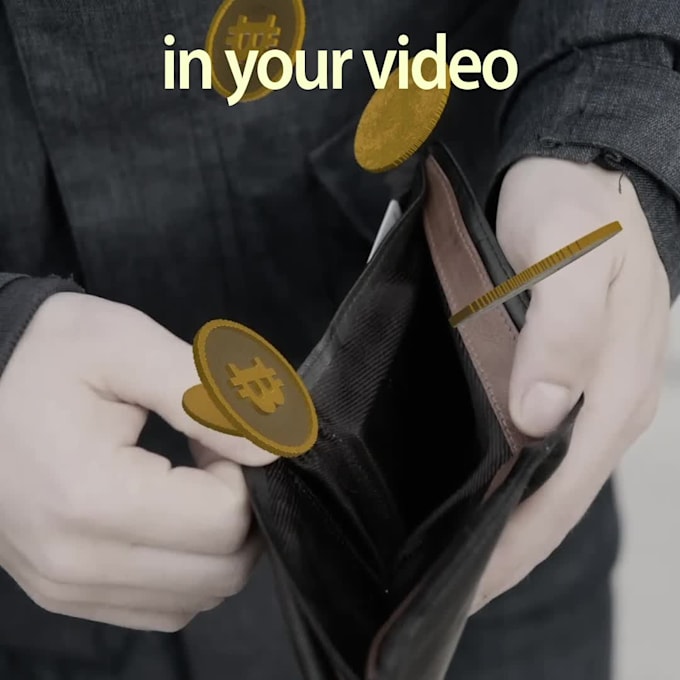create 3d coins and incorporate them into your video
