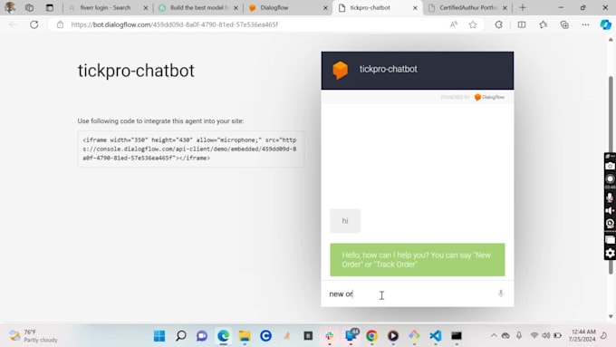 Develop advanced chatbots using llm and rag by Certifiedauthur | Fiverr