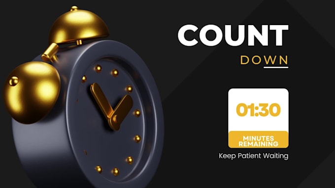 create animated countdown timer videos upto any time