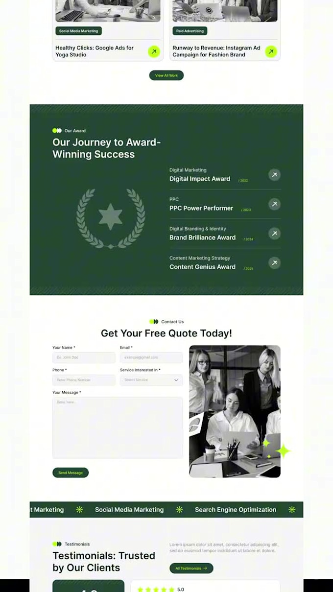 website design, website mockup, website ui ux design