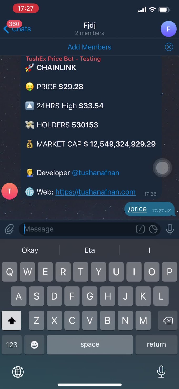 telegram crypto price alert bot