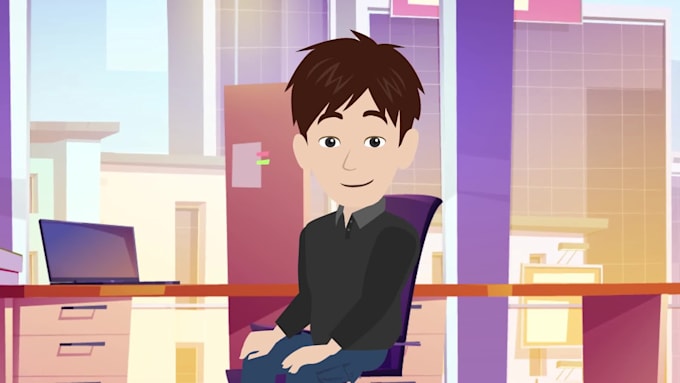 create a 2d animated explainer video