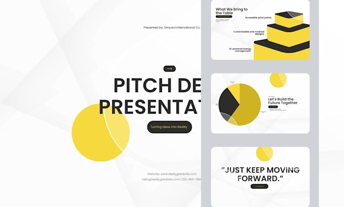 design professional powerpoint presentation and pitch deck for business
