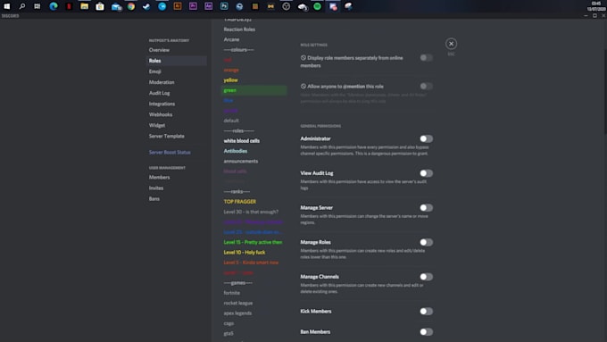 make you a custom discord server
