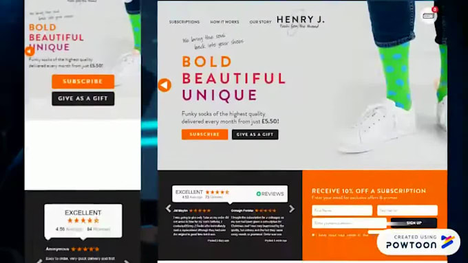 create landing page design or wordpress landing page