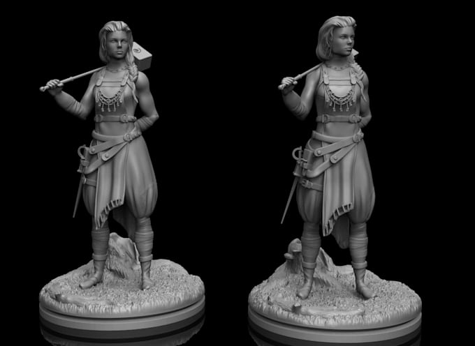 do 3d models detailed sculpture models