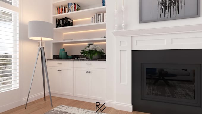 design interior rooms, 3d interior rendering with sketchup