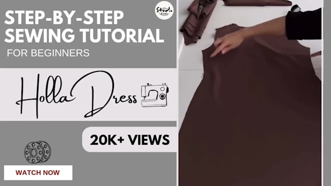 do a step by step sewing video for your pattern