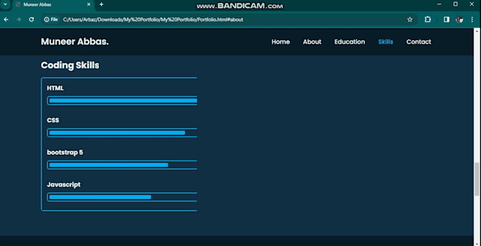 create a personal portfolio or business portfolio website