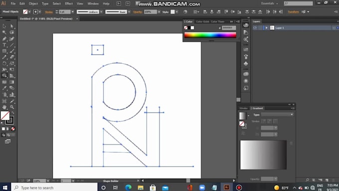 design a modern minimalist name logo