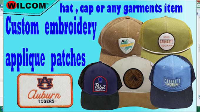 digitize embroidery custom applique patches with flat logo