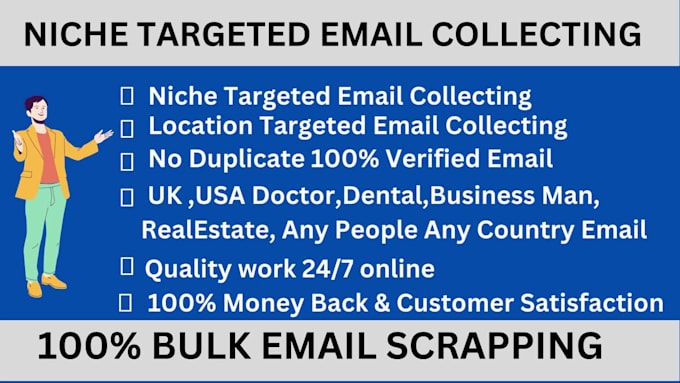 collect b2b verified email lists from any country