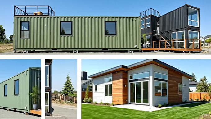design adu, jadu, DIY woodwork container, tiny house set for permit construction
