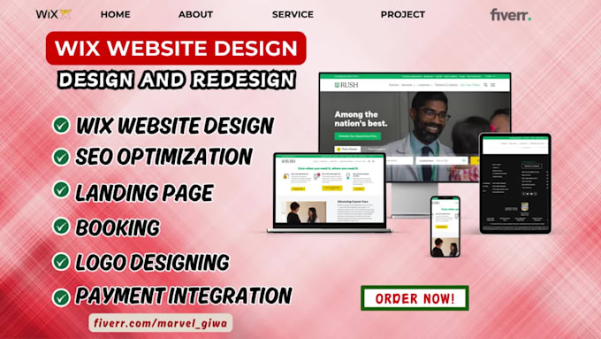 design wix ecommerce website or redesign wix website design