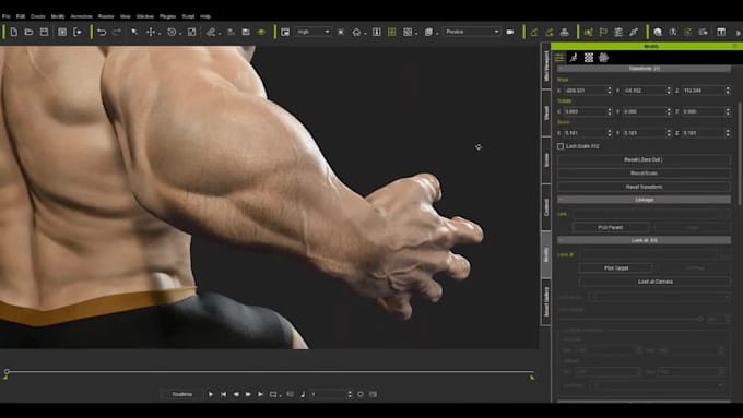 create realistic 3d human character with clothes