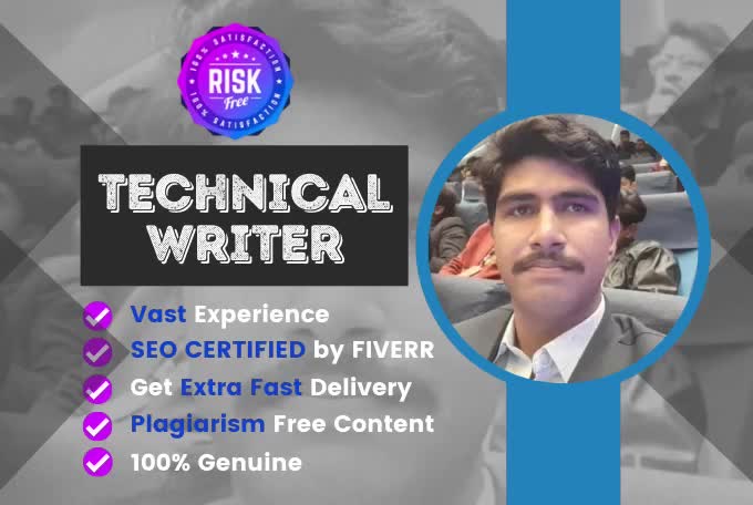 be your technical writer, blog posts and seo content writer