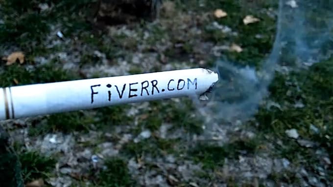 burn a cigarette with your message on it