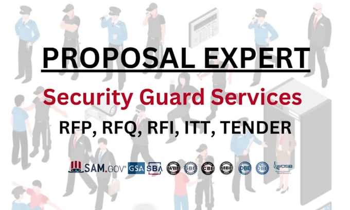craft your security guard services proposal in response to rfp, rfq, itb, tender