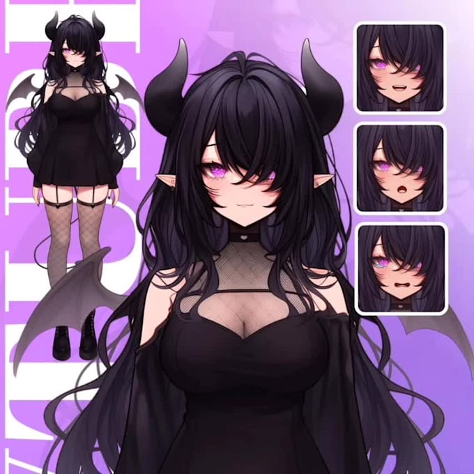 design and rig high quality live2d model art character, vrchat and vtuber