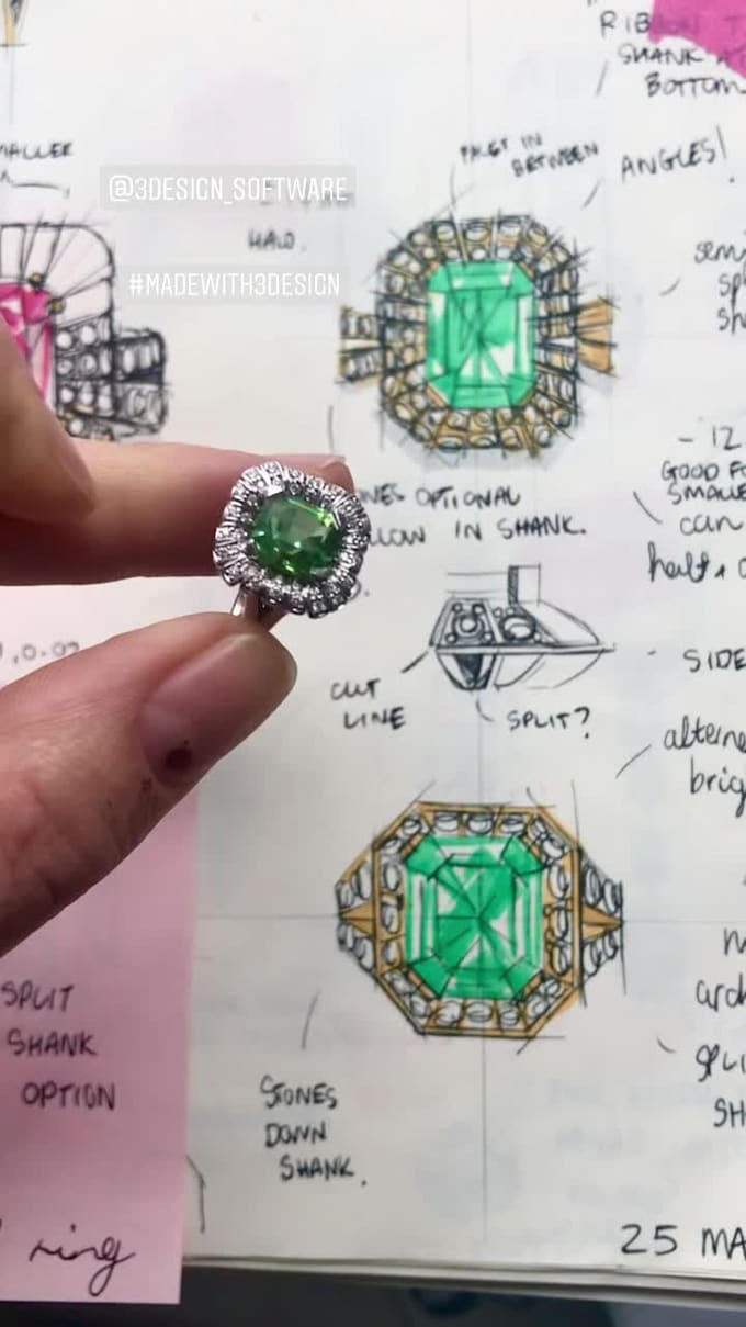 cad traditional and sculptural jewellery