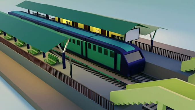create  low poly 3d models or environment for games,3d animations