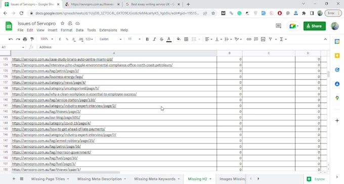do monthly on page seo service for website pages and products