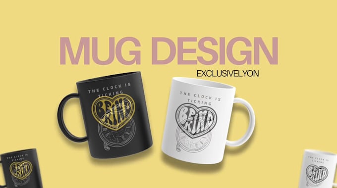 create custom mug designs and  mockups for your brand