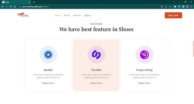 create landing page for small buisness