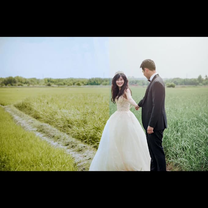 Do bulk wedding photo editing professionally in adobe by