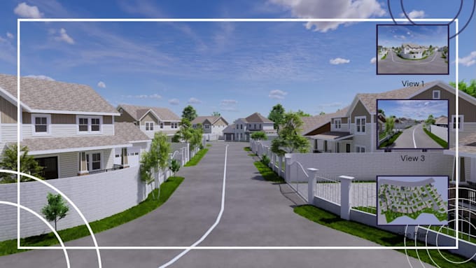 create 3d exterior design for house