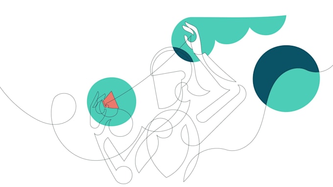 create minimal line art illustration