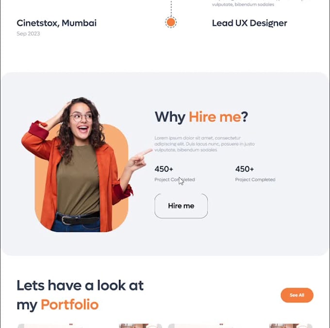 Design a stunning personal portfolio website to showcase your skills by ...