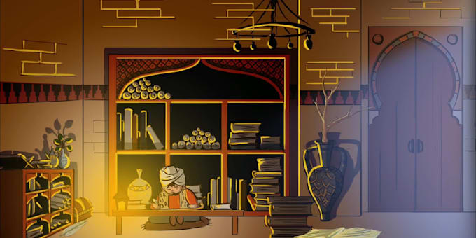 draw simple animation background or just bg illustration 2d anime