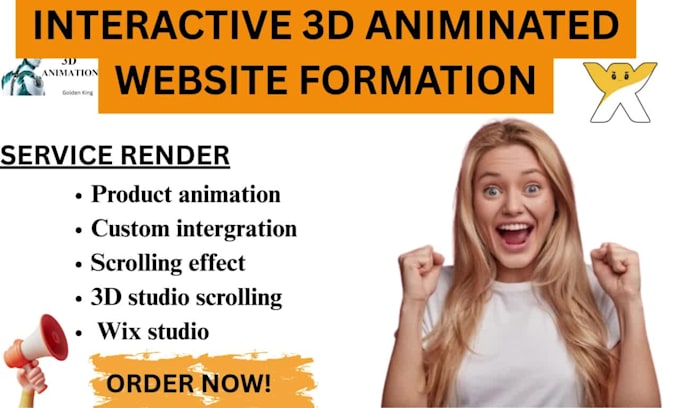 build 3d animated wix website interactive 3d wix studio scrolling website